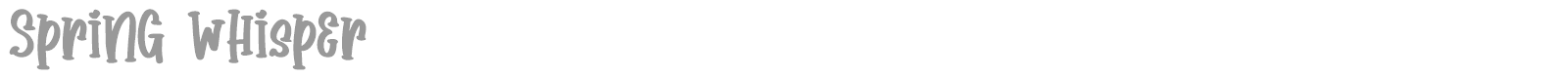 Spring Whisper font preview